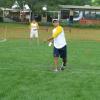 38-Coach Steve Trimper made his debut for the Bad News Bears, and the lefty coach hit the mound