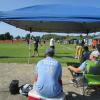 36-Sneaky Peaks camped out and settled in for the day on Field 5