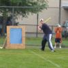 29-Zach Sennett of the Absolute Goners, has his eye on this one on Field 4